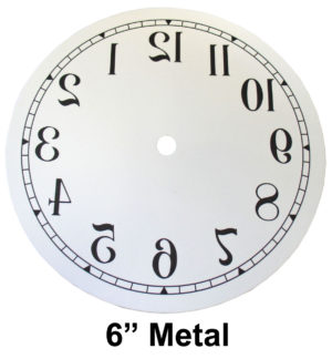 New 7.5" Square Metal Embossed Style Clock Dial with Roman Numbers DM-09 