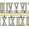 Roman Clock Numerals