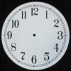 White Styrene Clock Dial