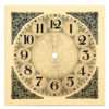 7.5" Metal Clock Dial with Raised Corners