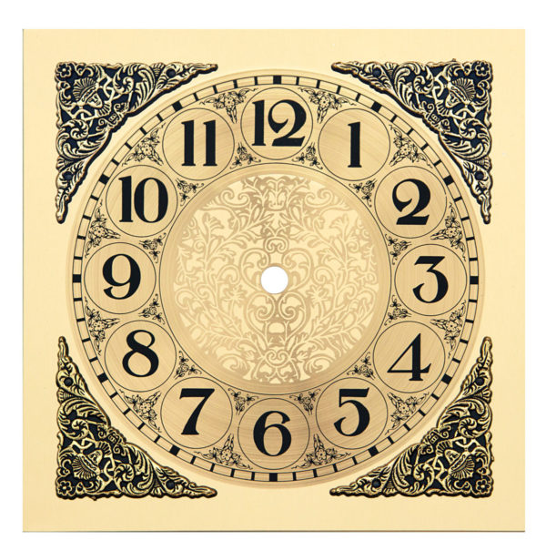 7.5" Metal Clock Dial with Raised Corners