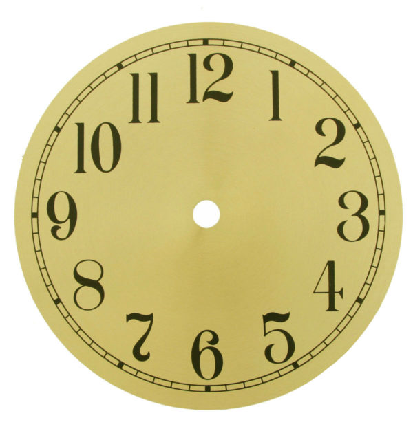 Gold Metal Clock Dial – Arabic