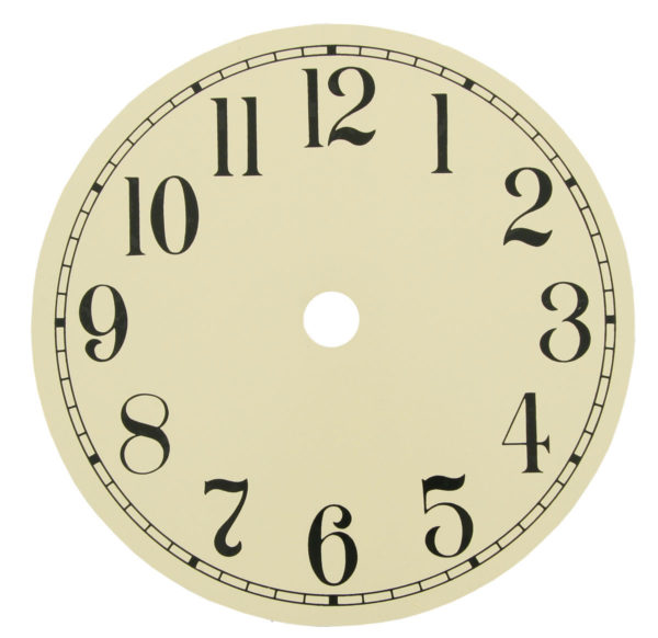 Ivory Metal Clock Dial