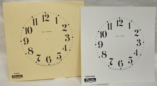 Seth Thomas Mantle Clock Dials