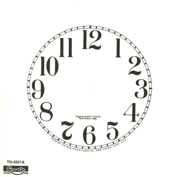 New Haven Paper Clock Dial -Arabic