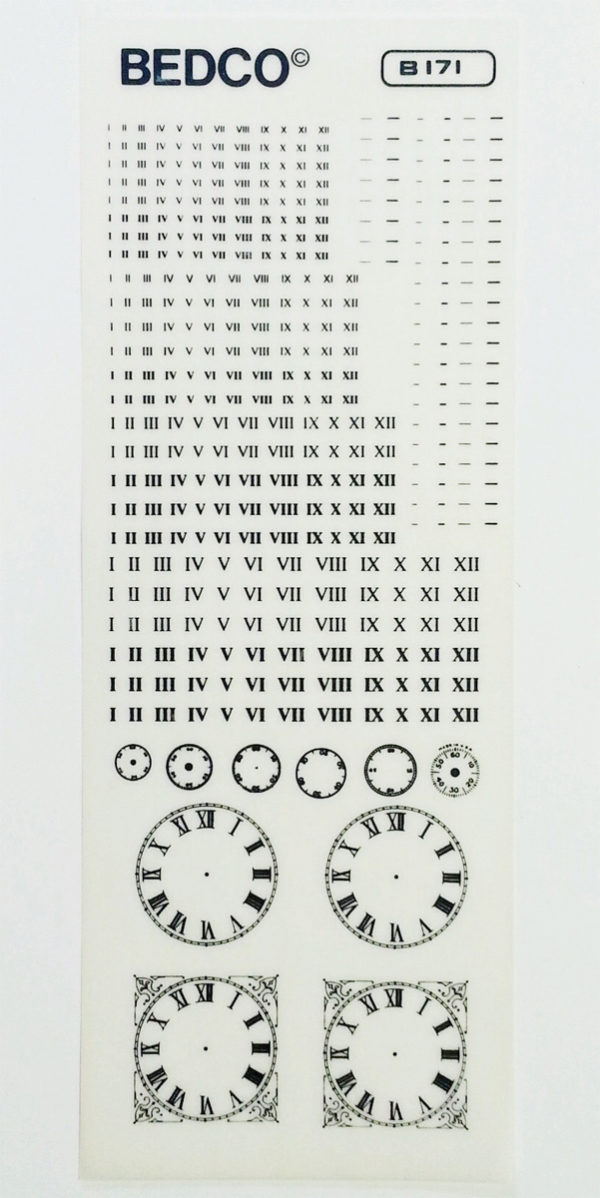 Bedco Transfer – Watch Numbers & Dials