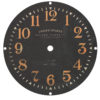 9″ Black Vintage Clock Dial