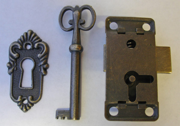 Antique Lock and Key Set