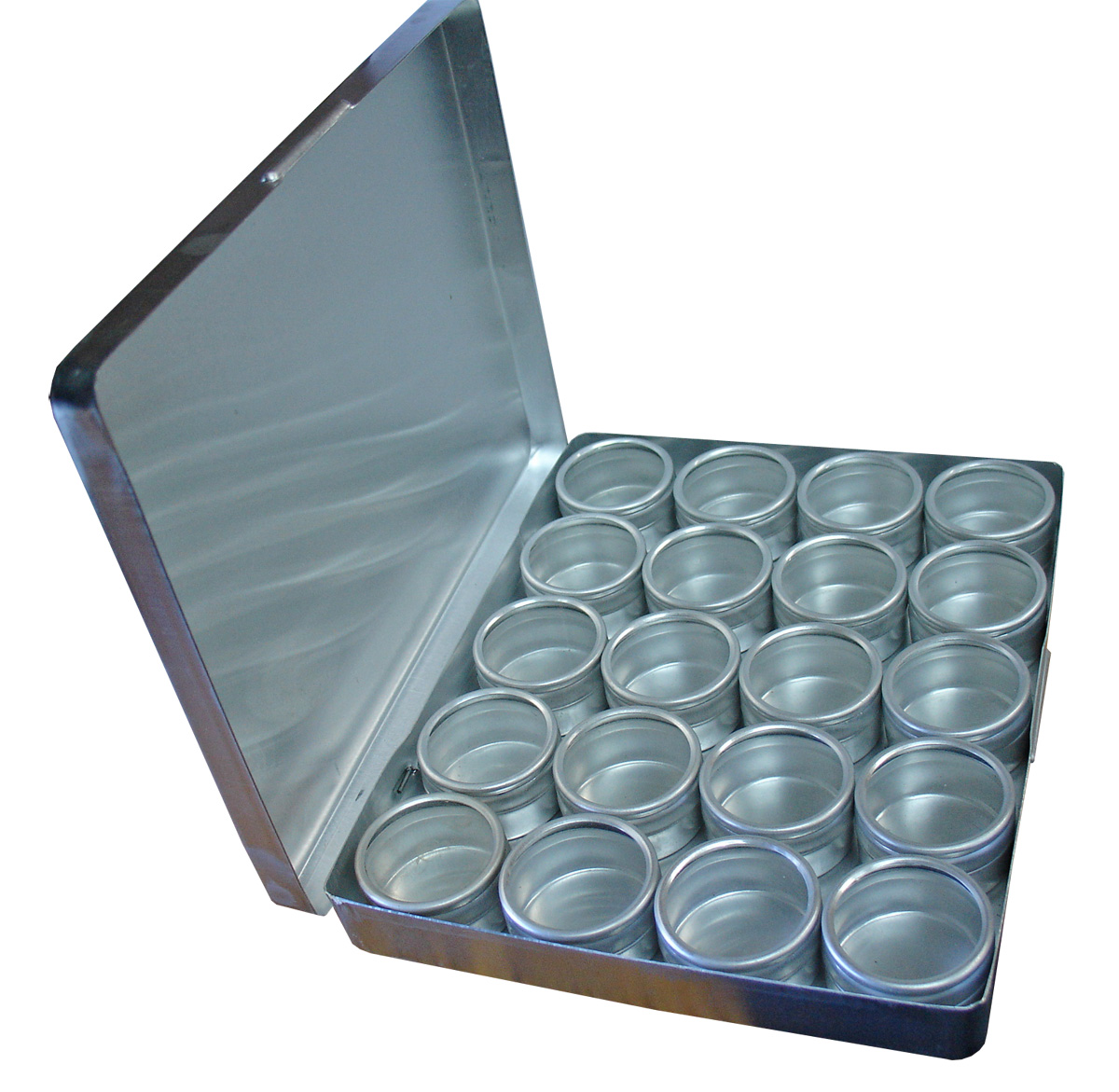 Aluminum Storage Box with 20 Containers - Ronell Clock Co.