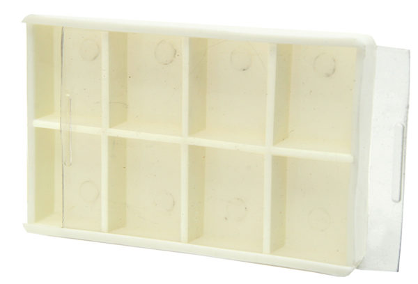 8 Compartment Storage Container with Sliding Lid