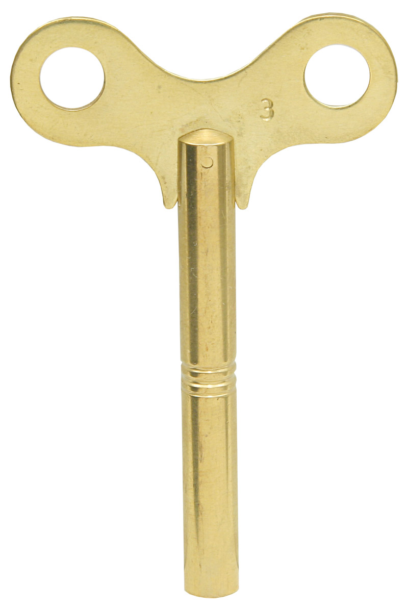 Clock Winding Key 4 mm Brass 4.00 mm Size Number 7 Antique Vintage Clocks 4.0 mm 