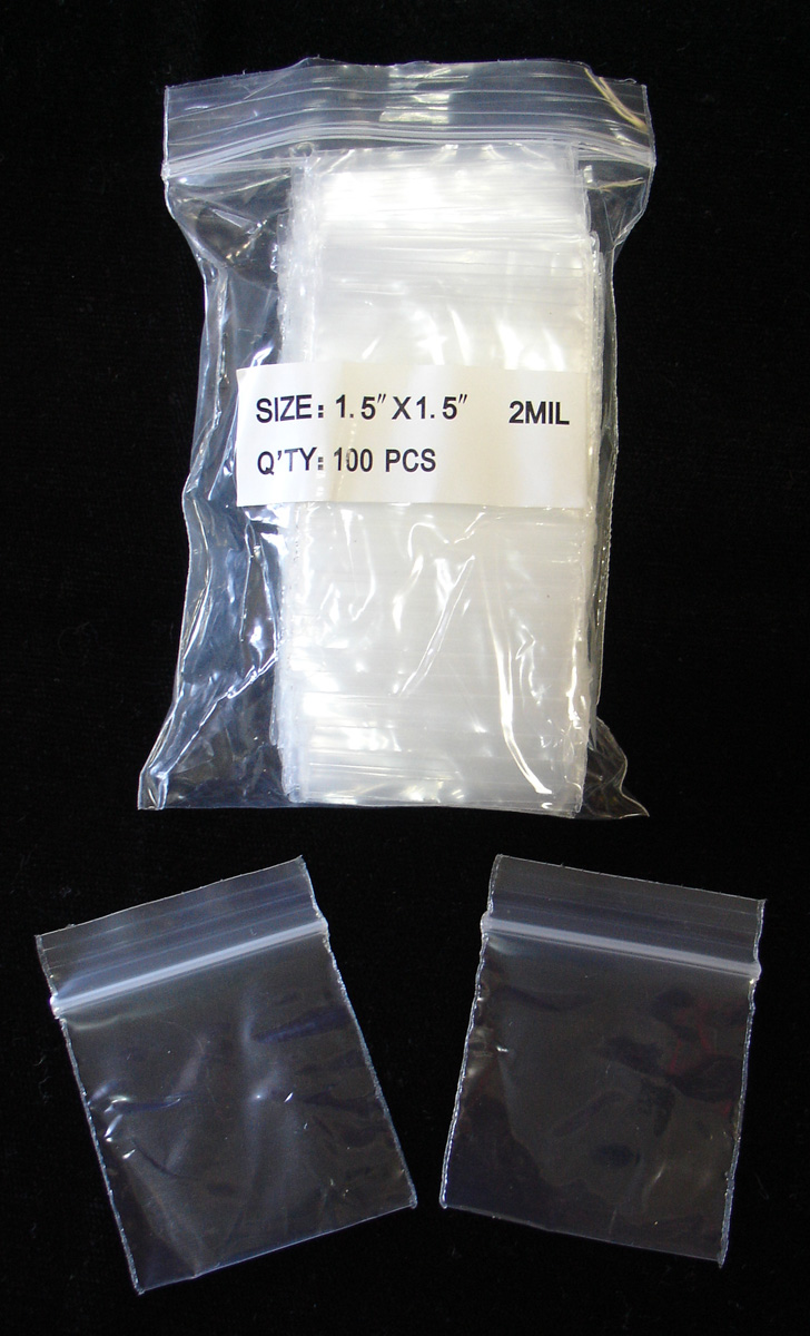 Zip-Lock Bags - 1.5x1.5 - Ronell Clock Co.