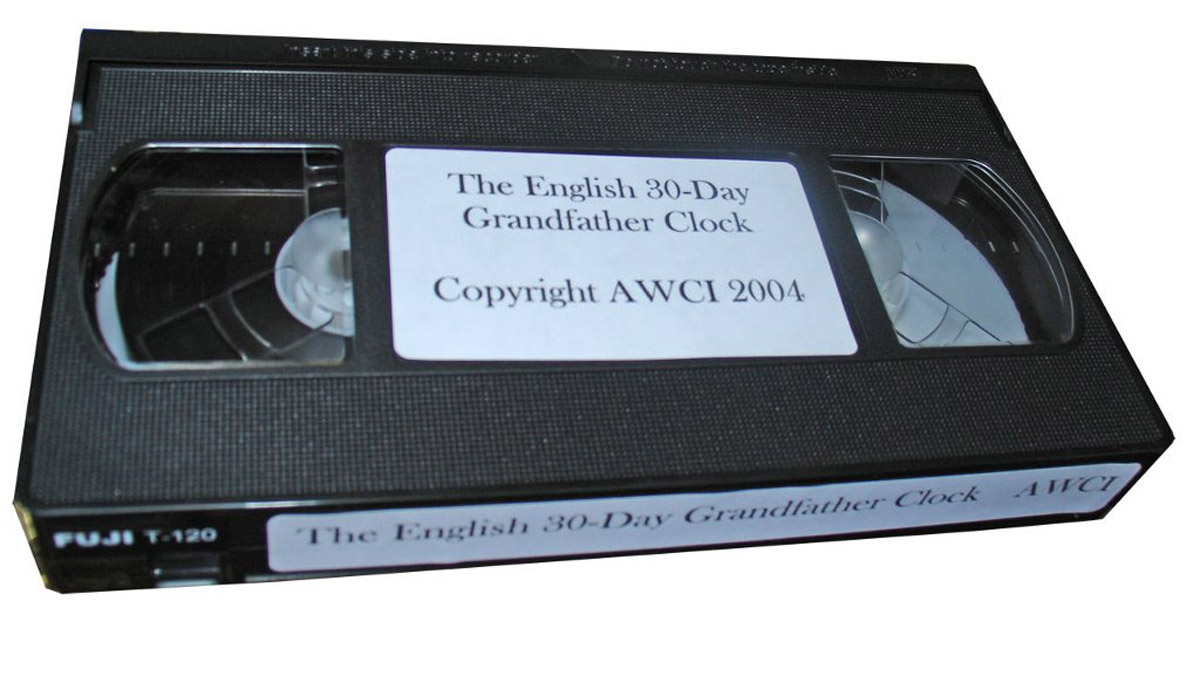 VHS AWCI C-371 The English 30-Day Grandfather Clock Repair Video 