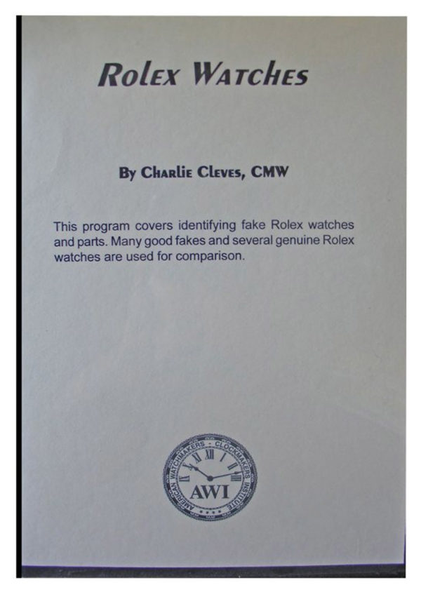 Rolex Watches by Charlie Cleves