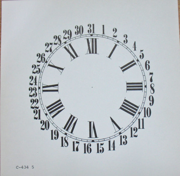 4-3-4 Ivory Paper Calendar Dial – CLOSEOUT