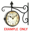 Large Timeworks Double Sided Railway Station Hanging Wall Clock-7