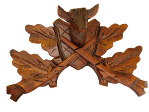 Wood Deer Cuckoo Clock Crown