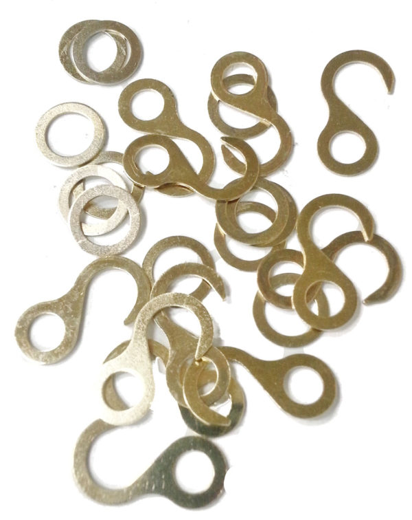Brass Cuckoo Chain Hooks and Rings
