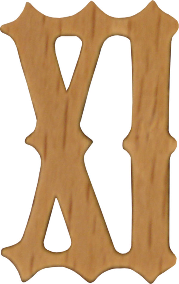 Wood Clock Numerals