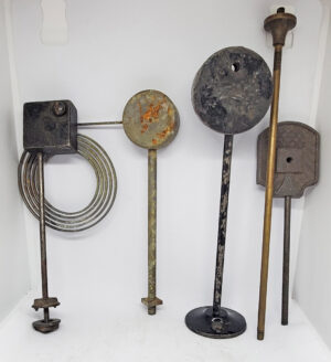 5 Vintage & Antique Standing Gong Bases