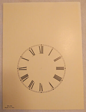 Unusual Size Paper Dials for Steeple Clocks