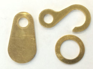 Clock Weight Hook and Stop Tab Set